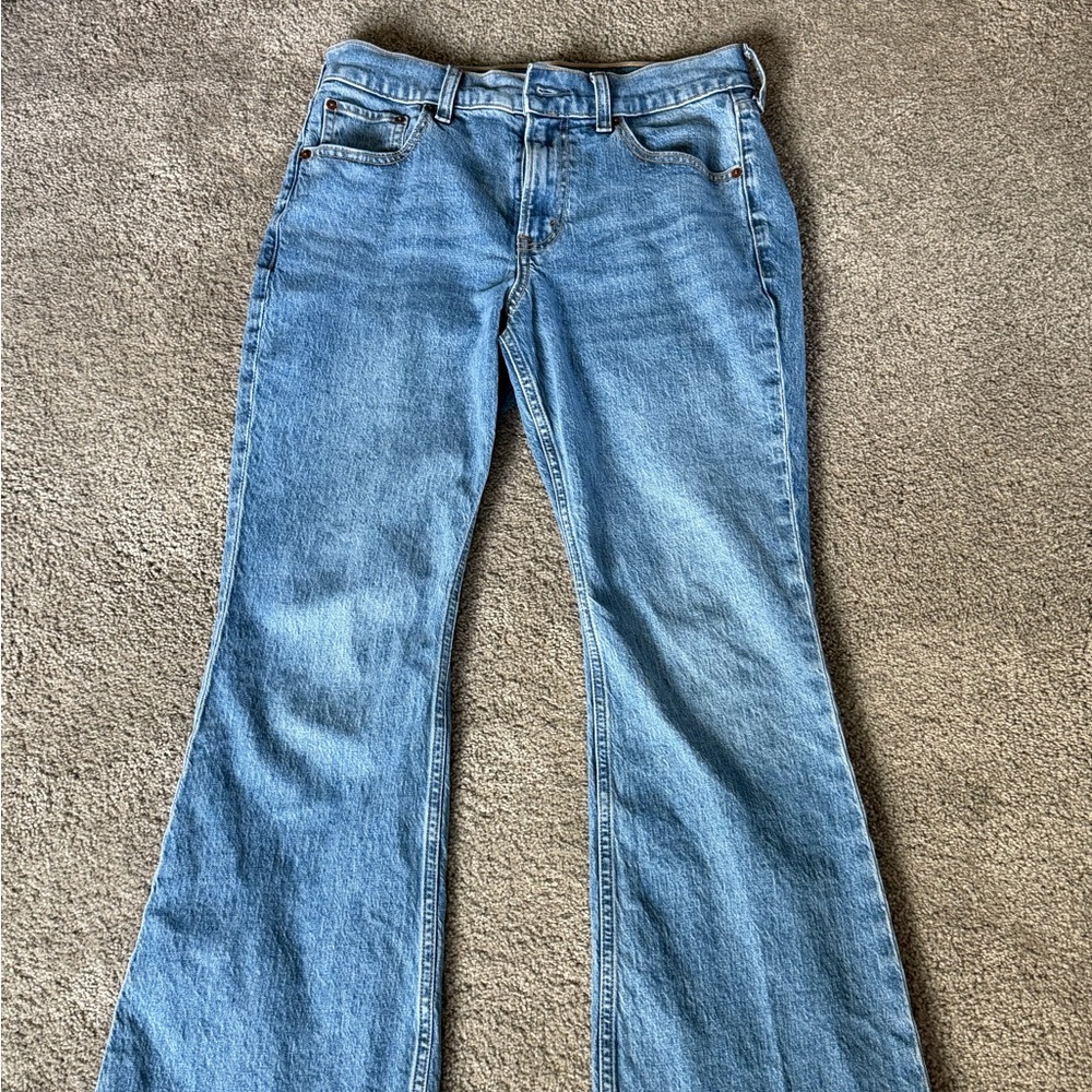 Abercrombie & Fitch Light Blue Flare Jeans